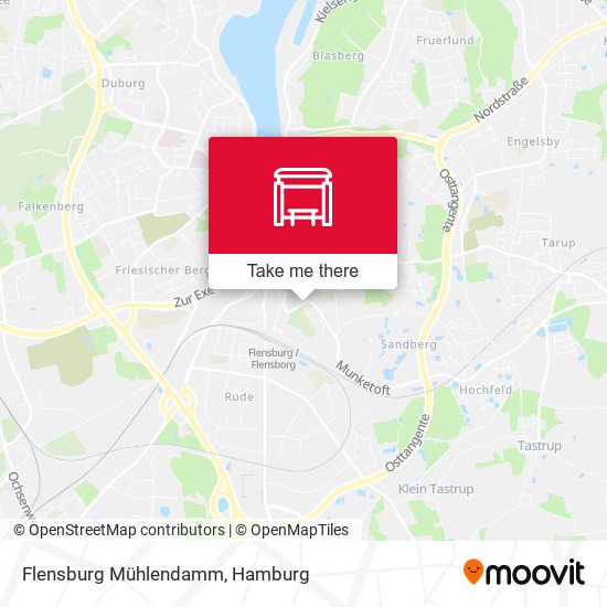 Flensburg Mühlendamm map