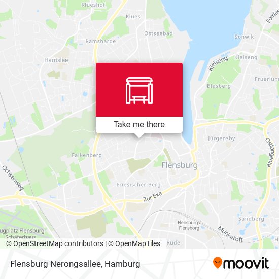 Flensburg Nerongsallee map