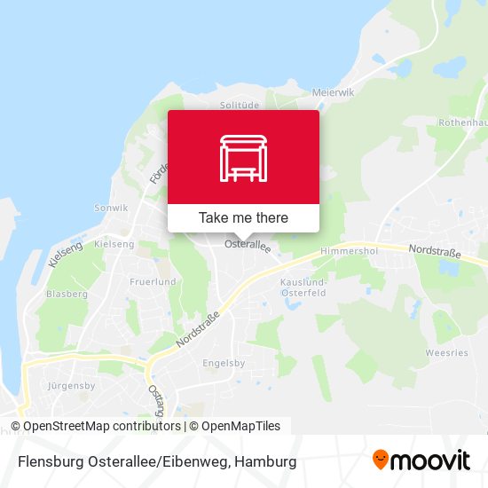 Flensburg Osterallee/Eibenweg map