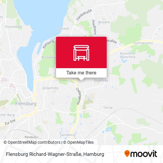 Flensburg Richard-Wagner-Straße map