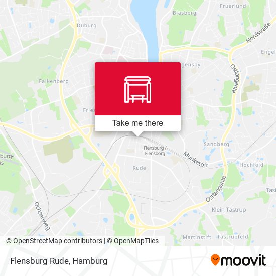 Flensburg Rude map