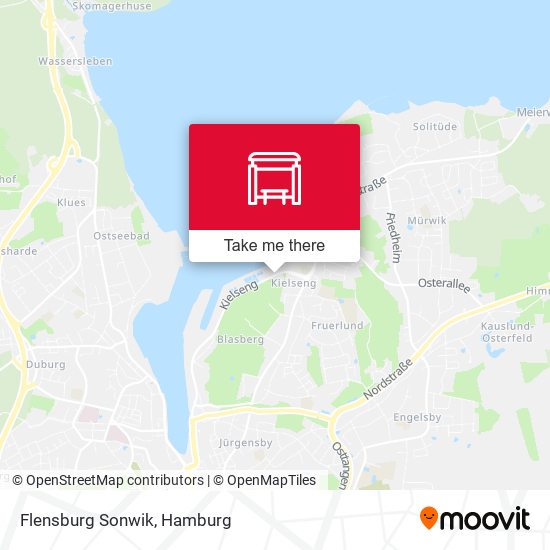 Flensburg Sonwik map