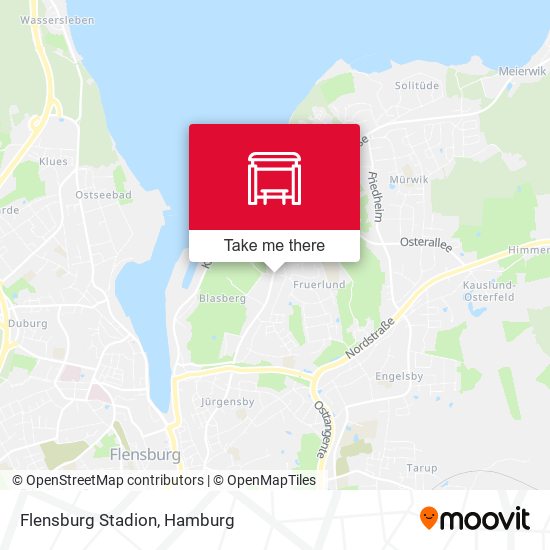 Flensburg Stadion map