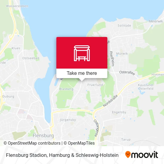 Карта Flensburg Stadion
