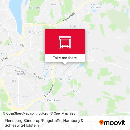 Карта Flensburg Sünderup/Ringstraße
