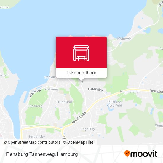 Flensburg Tannenweg map