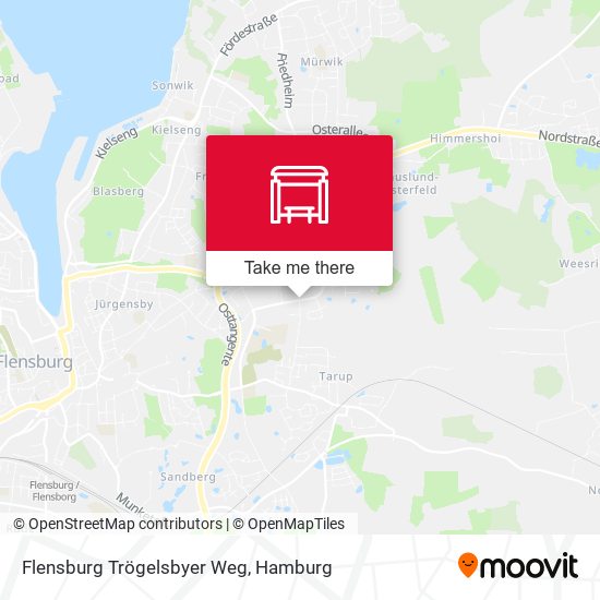 Flensburg Trögelsbyer Weg map
