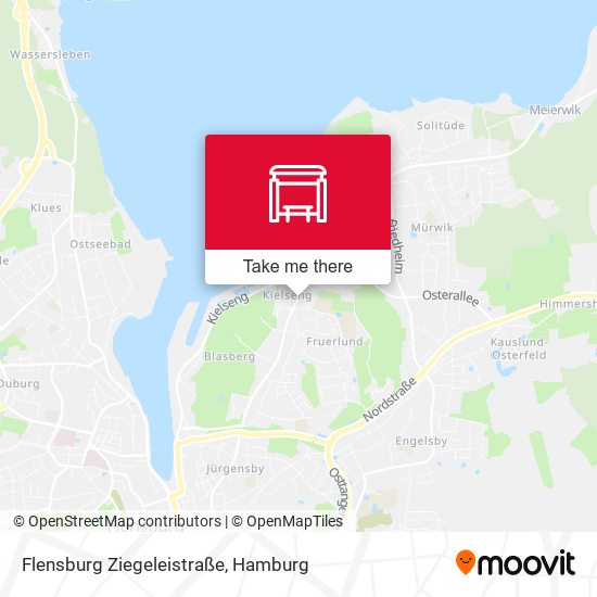 Flensburg Ziegeleistraße map