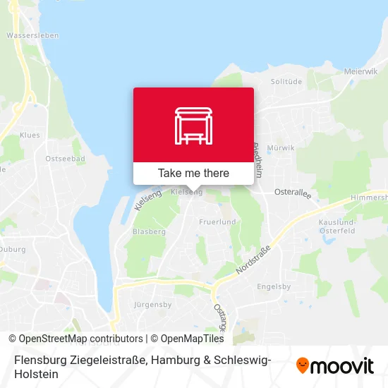 Карта Flensburg Ziegeleistraße