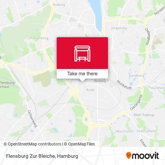 Flensburg Zur Bleiche map