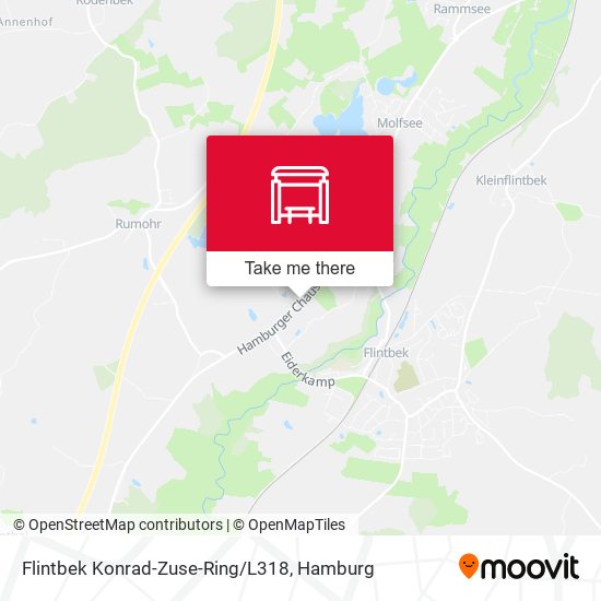 Flintbek Konrad-Zuse-Ring/L318 map