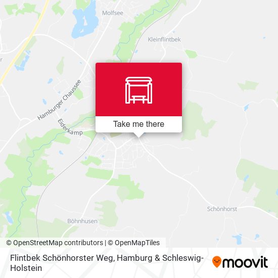 Flintbek Schönhorster Weg map