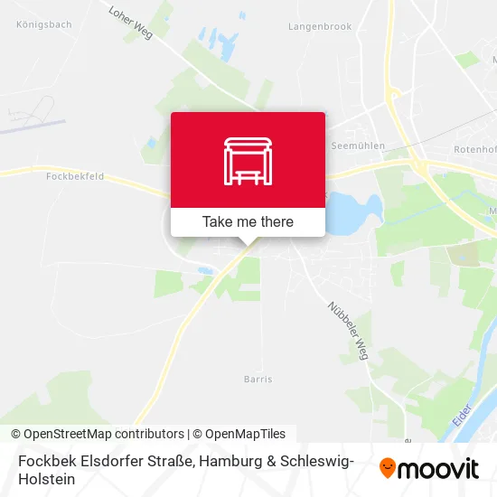 Карта Fockbek Elsdorfer Straße