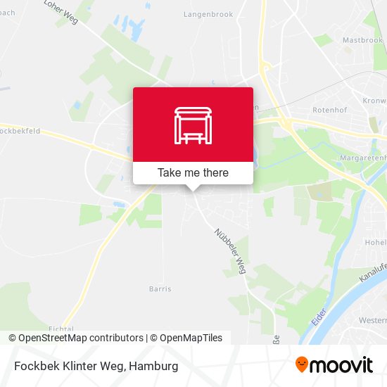 Fockbek Klinter Weg map