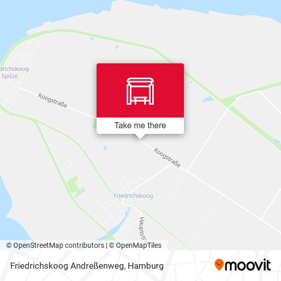 Friedrichskoog Andreßenweg map