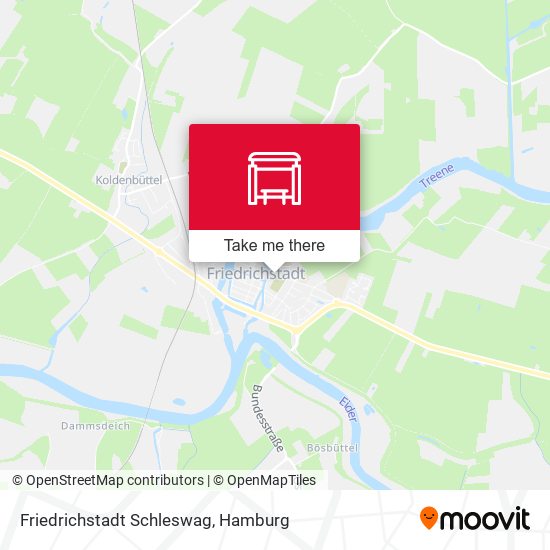 Friedrichstadt Schleswag map