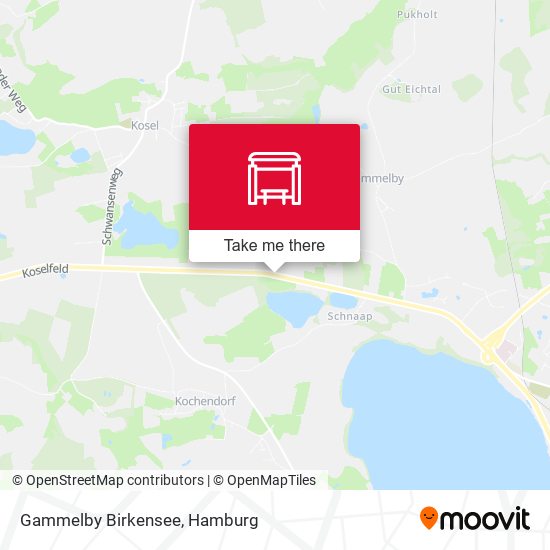 Gammelby Birkensee map