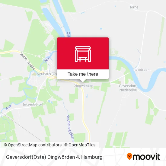 Карта Geversdorf(Oste) Dingwörden 4