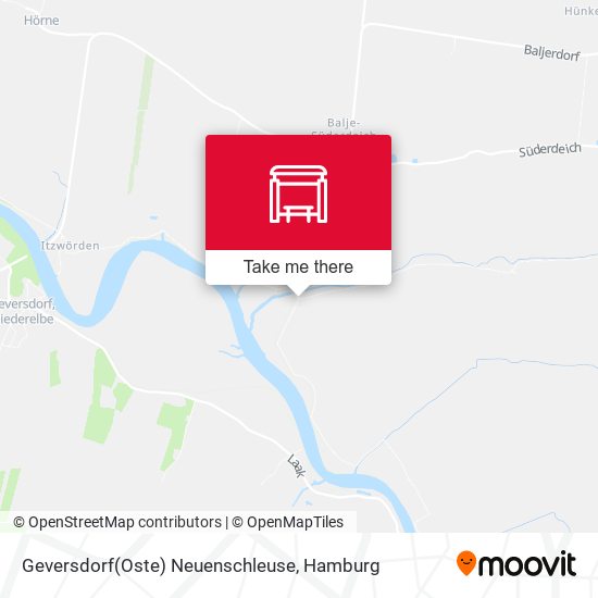 Geversdorf(Oste) Neuenschleuse map