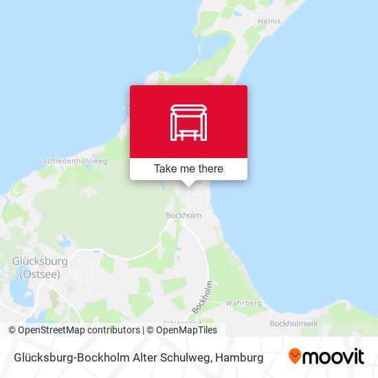 Glücksburg-Bockholm Alter Schulweg map