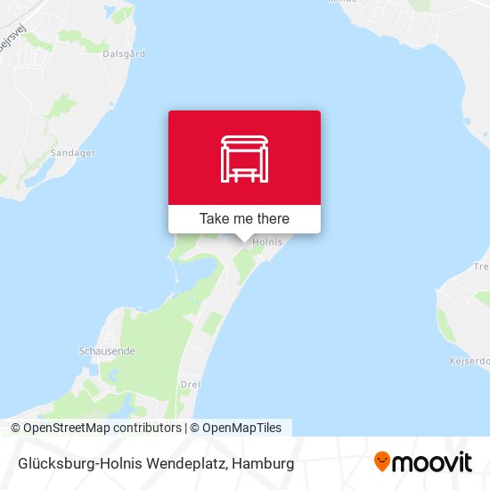 Glücksburg-Holnis Wendeplatz map