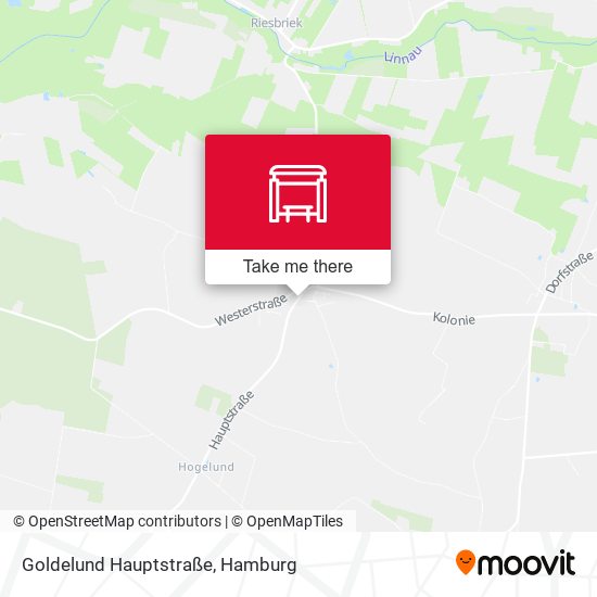 Goldelund Hauptstraße map