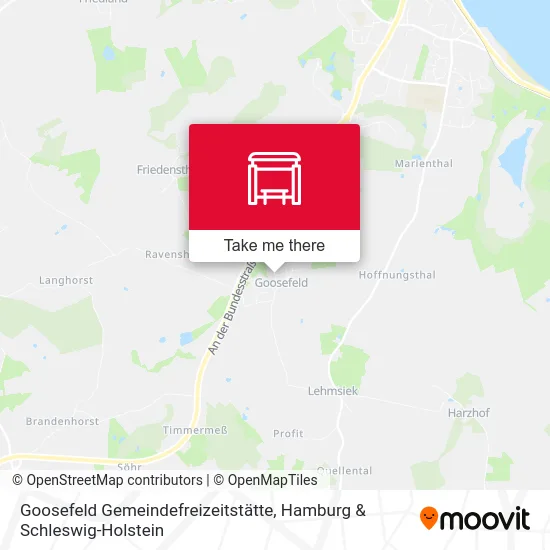 Карта Goosefeld Gemeindefreizeitstätte