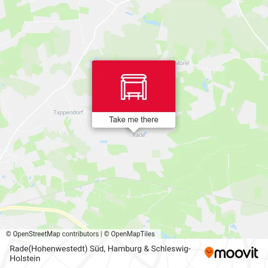 Rade(Hohenwestedt) Süd map