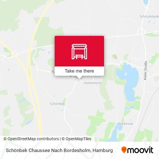 Schönbek Chaussee Nach Bordesholm map