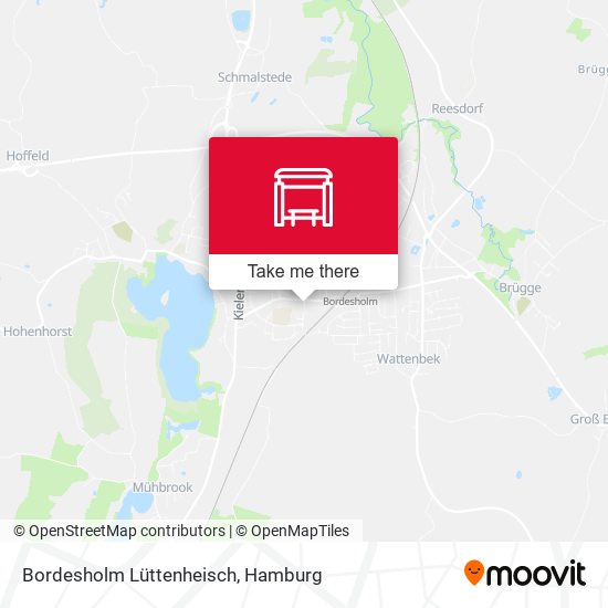 Bordesholm Lüttenheisch map