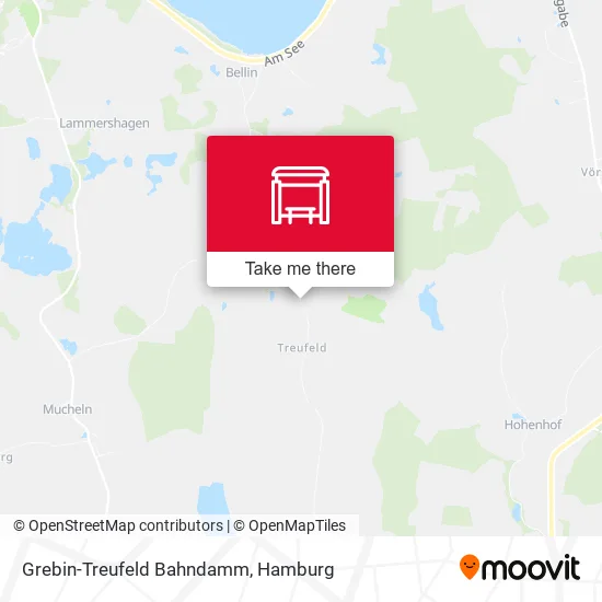 Карта Grebin-Treufeld Bahndamm