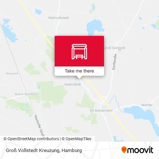 Карта Groß Vollstedt Kreuzung