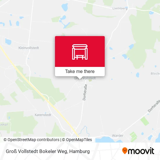 Карта Groß Vollstedt Bokeler Weg