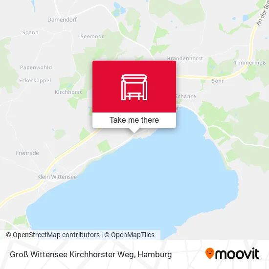 Карта Groß Wittensee Kirchhorster Weg