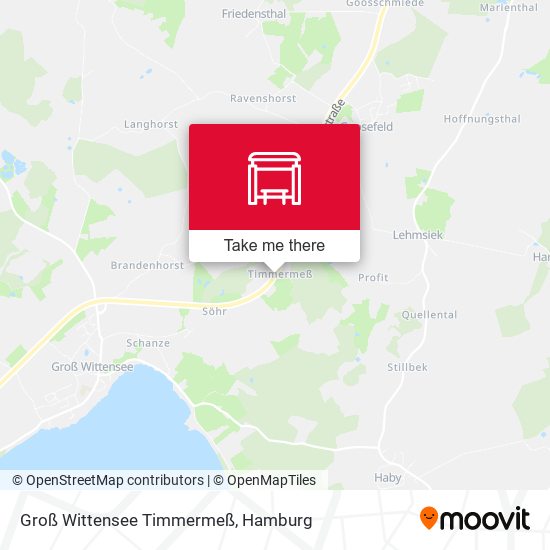 Groß Wittensee Timmermeß map