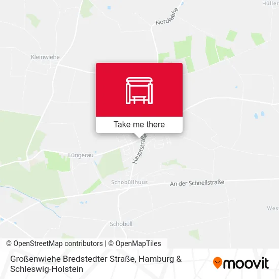Карта Großenwiehe Bredstedter Straße