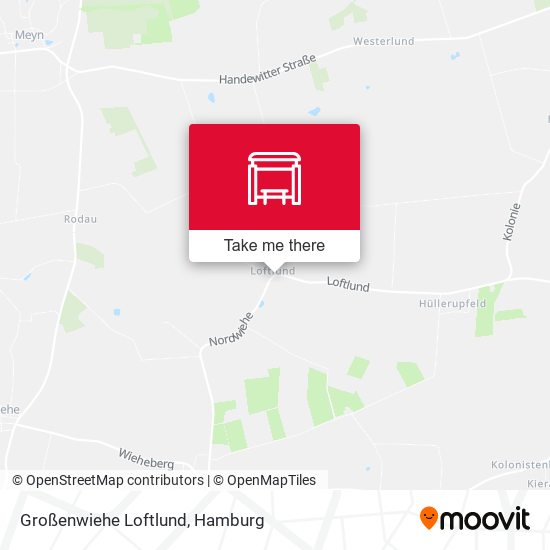 Großenwiehe Loftlund map