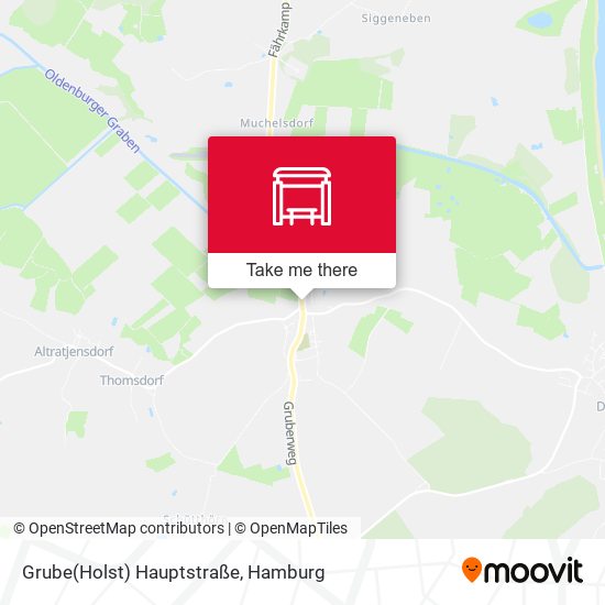 Grube(Holst) Hauptstraße map