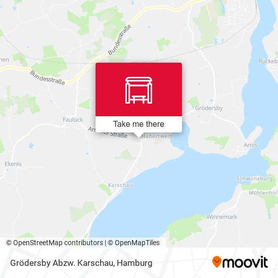 Grödersby Abzw. Karschau map