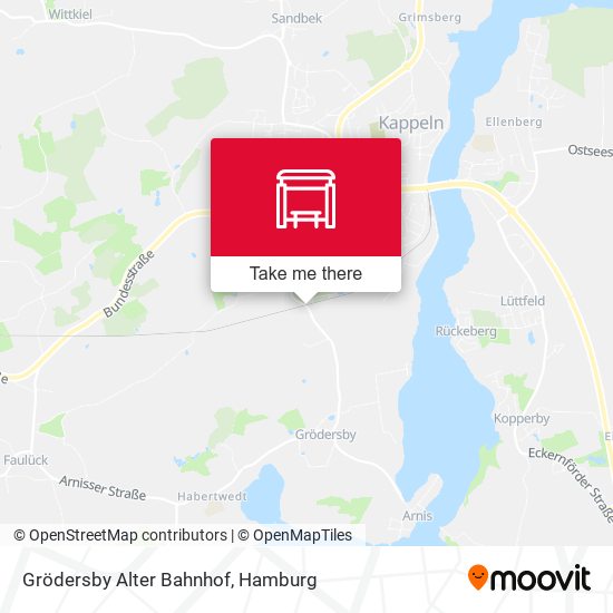 Grödersby Alter Bahnhof map
