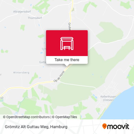 Grömitz Alt Guttau Weg map