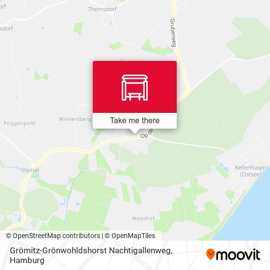 Grömitz-Grönwohldshorst Nachtigallenweg map