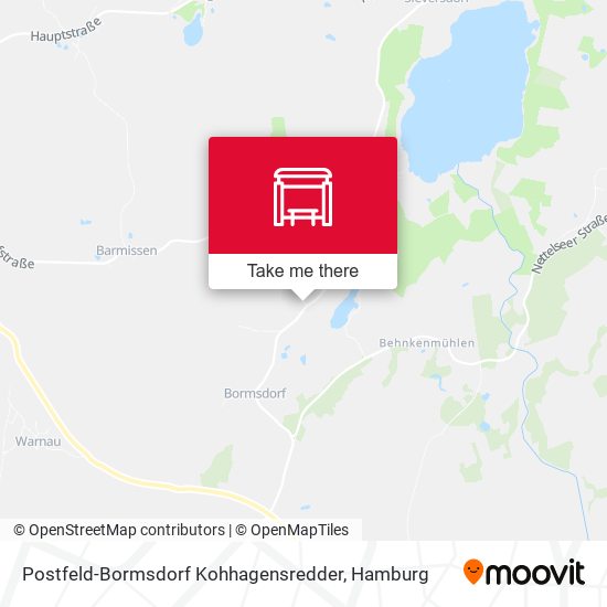 Postfeld-Bormsdorf Kohhagensredder map
