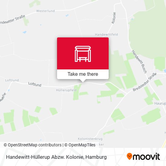 Handewitt-Hüllerup Abzw. Kolonie map
