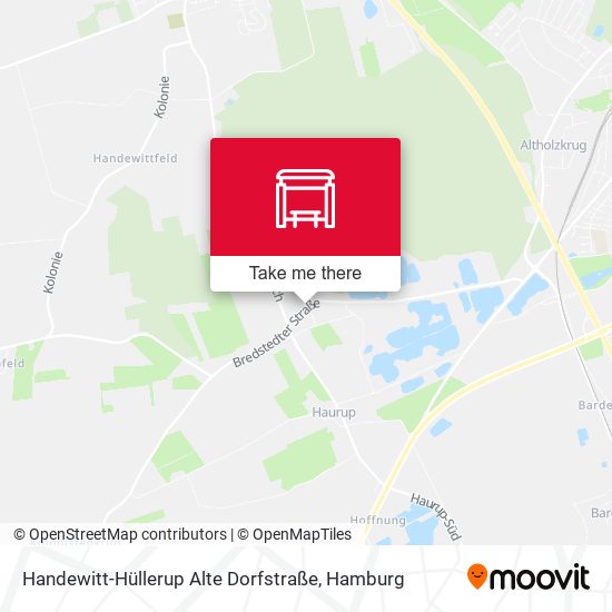 Handewitt-Hüllerup Alte Dorfstraße map