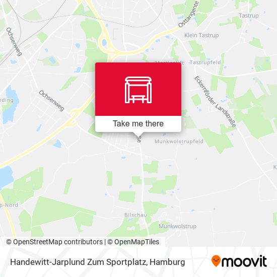 Handewitt-Jarplund Zum Sportplatz map