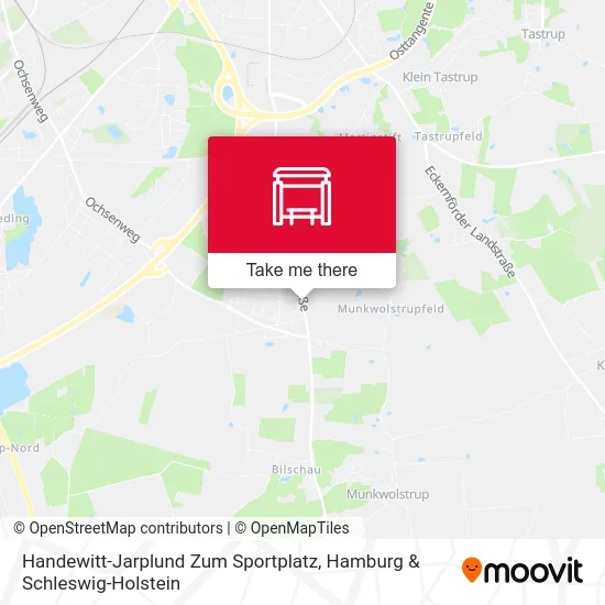 Карта Handewitt-Jarplund Zum Sportplatz