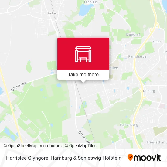 Карта Harrislee Glyngöre