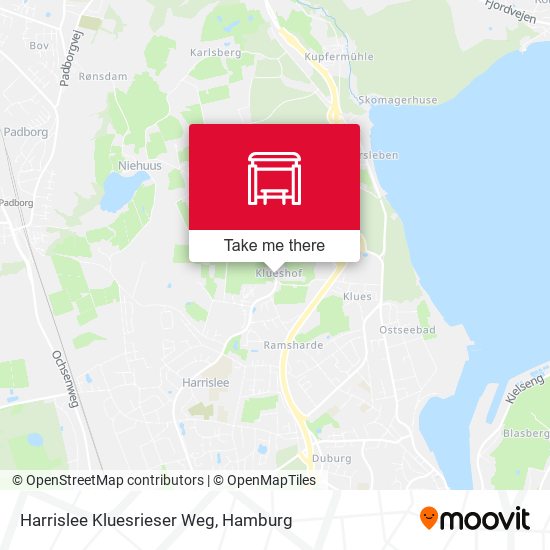 Harrislee Kluesrieser Weg map
