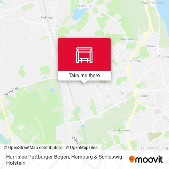 Карта Harrislee Pattburger Bogen